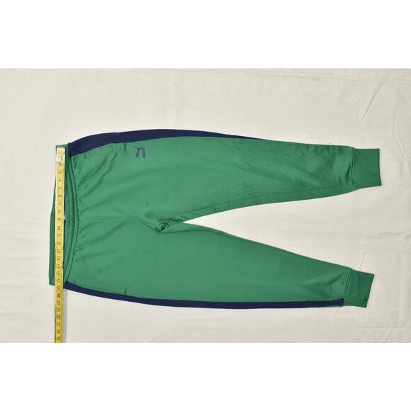 Puma Men's Green Men Pants Jogger Athletic Size 3XL Full Zip Athletic Pockets - Picture 2 of 8